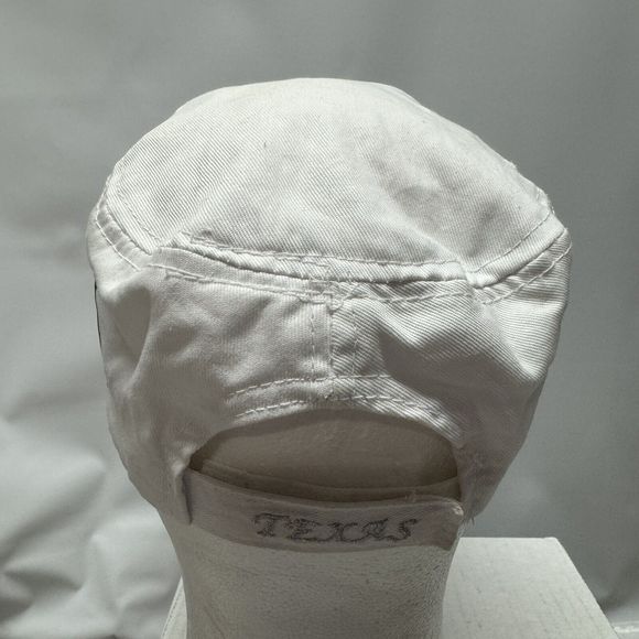 Port Aransas TX White Cadet Hat ARAM 777 Lucky Hook & Loop Adjustable USA Beach - Picture 3 of 8